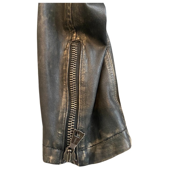 John Varvatos Distressed Biker Jacket - Picture 6 of 13